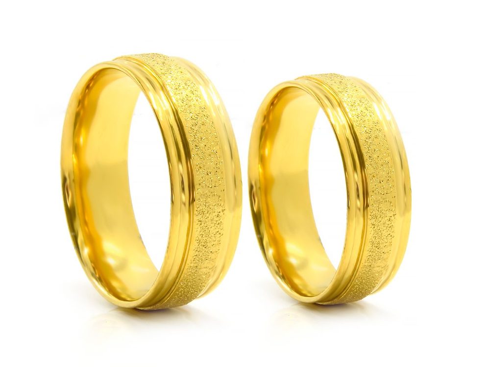 Wedding rings - Stainless steel - One background color